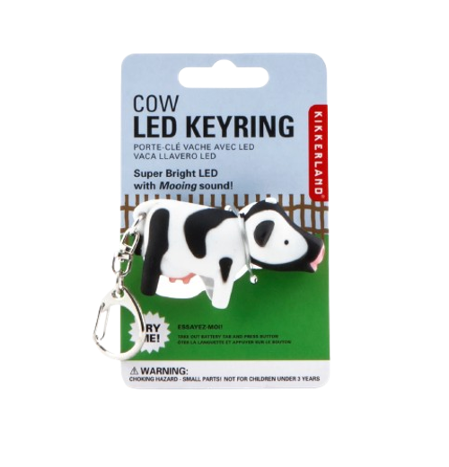 Cow LED Keyring