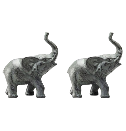 Cast Metal Elephant Figurine