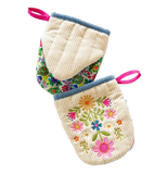 Embroidered Mini Oven Mitt Set