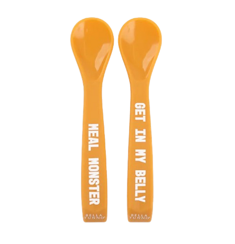Meal Monster Get In Belly Spoon Set-Orange