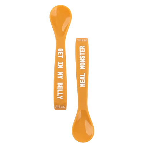 Meal Monster Get In Belly Spoon Set-Orange