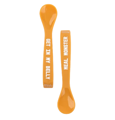 Meal Monster Get In Belly Spoon Set-Orange