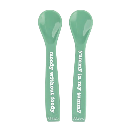 Moody Yummy Tummy Spoon Set -Blue