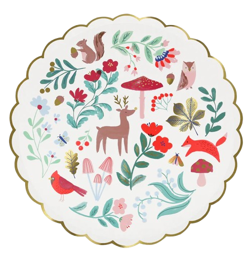 Winter Woodland Dinner Plates