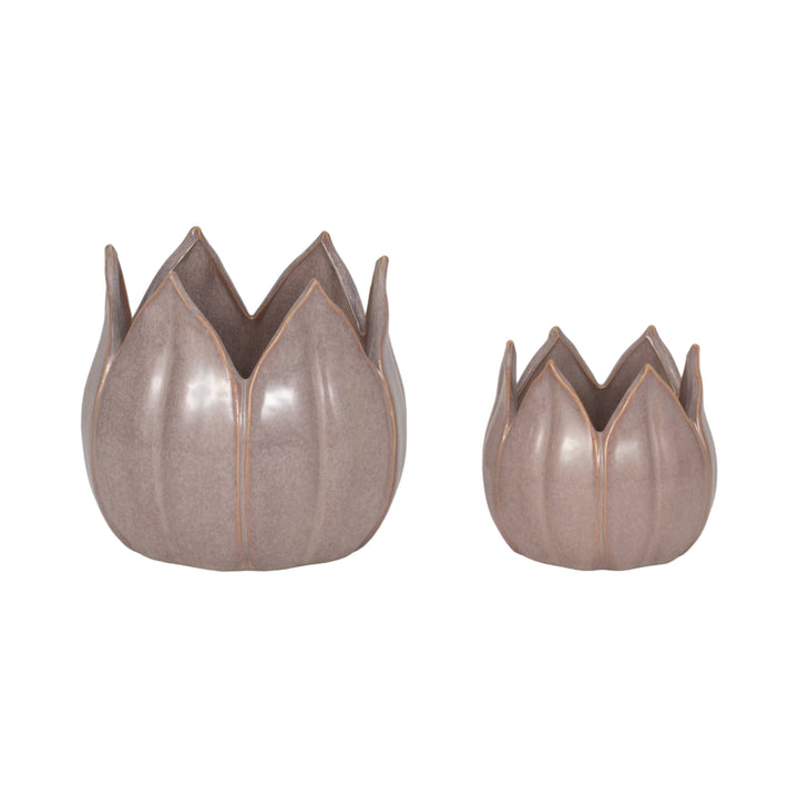 Ceramic Sculpted Petal Planter