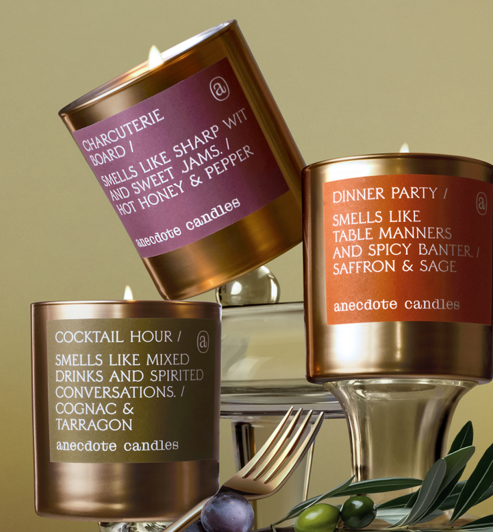 Cocktail Hour (Cognac &amp; Tarragon) Gold Tumbler Candle