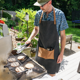 Canvas Grilling Apron w/ Pocket