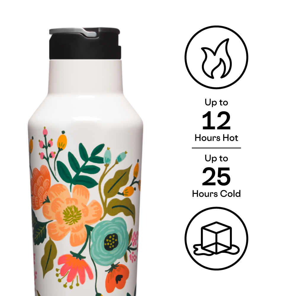 Sport Canteen - 20oz Rifle Paper - Gloss Cream Lively Floral