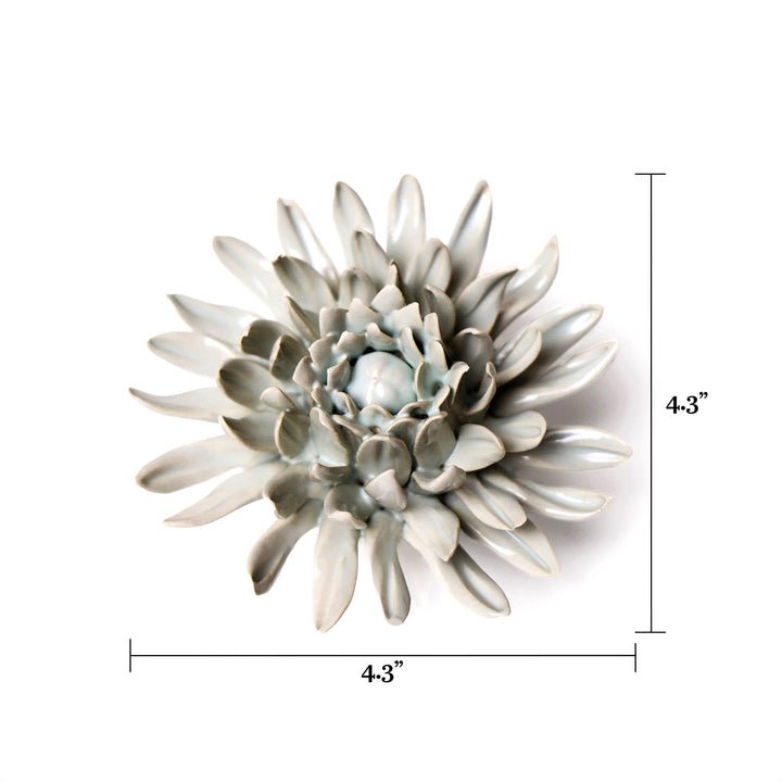 Hand Made Ceramic Wall Flower: Caramel