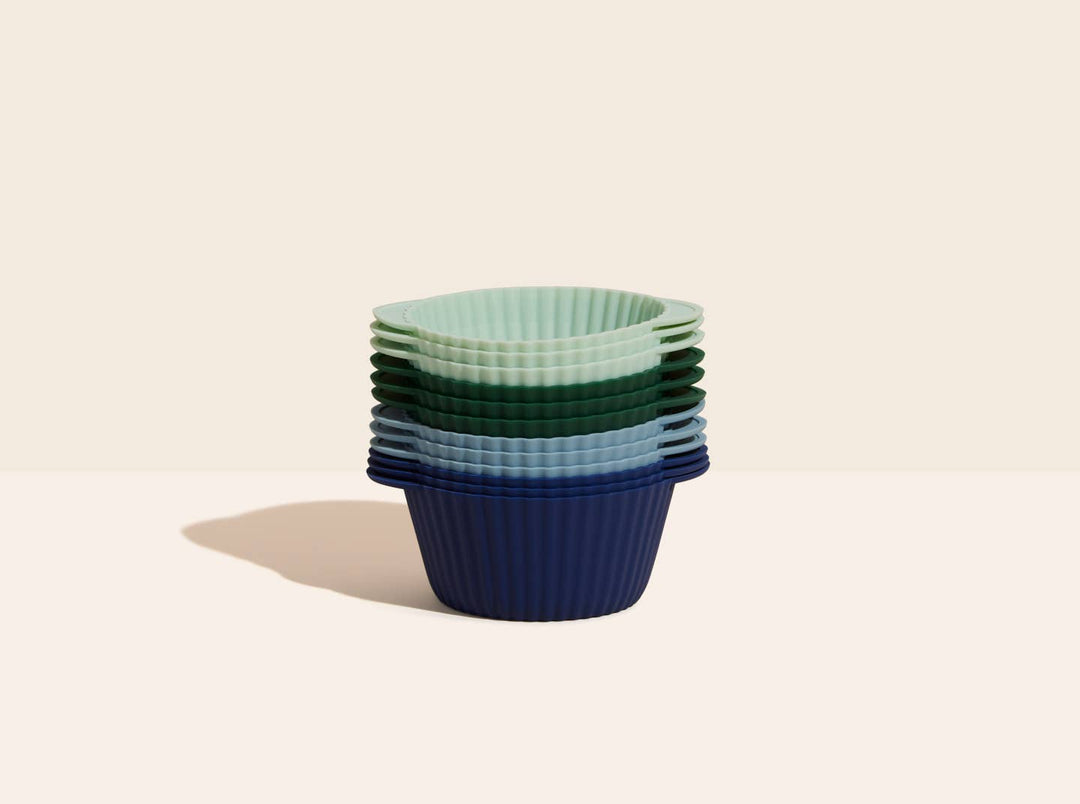 GIR Cupcake Liners: Mint.Dark Green.Slate.Navy