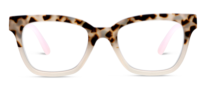 Zoey (Blue Light): Chai Tortoise/Pink / Reading / 1.00