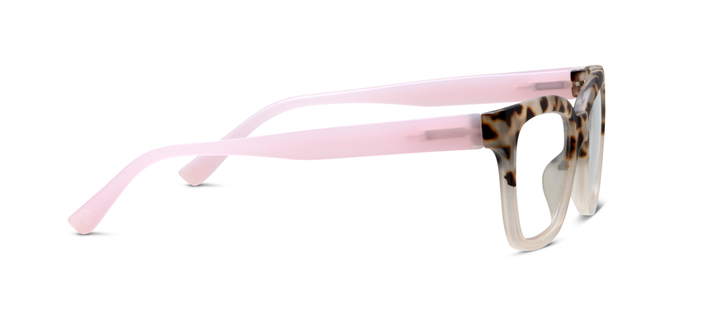 Zoey (Blue Light): Chai Tortoise/Pink / Reading / 1.00