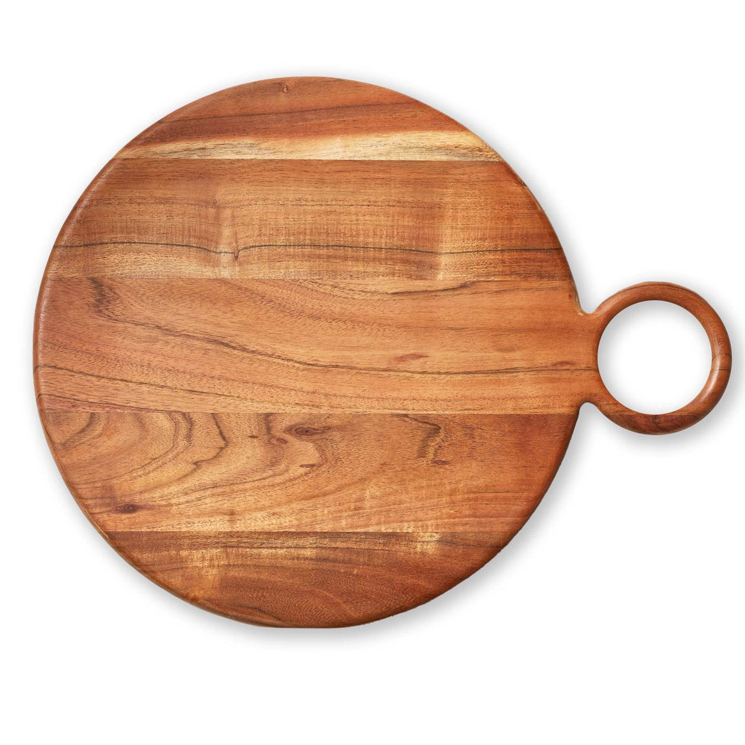 Loop Round Board Natural Acacia Wood