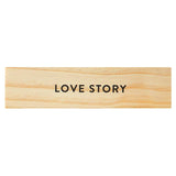 Wood Box with Gem Pen - Love Story