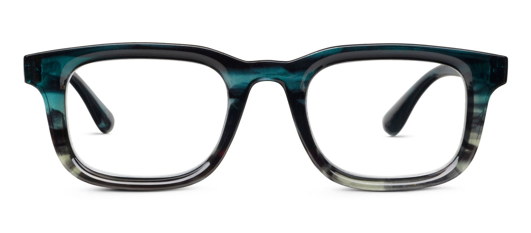 Otto (Blue Light): Teal Ombre Horn / Reading / 1.25