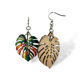 Monstera Leaf Earrings