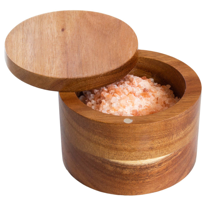 Rock &amp; Branch® Acacia Salt Cellar with Swivel Lid