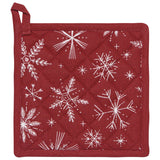 Snowflakes Classic Christmas Potholder