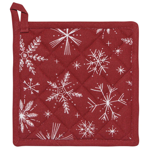 Snowflakes Classic Christmas Potholder