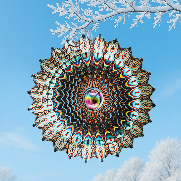 Gazing Mandala - Large Wind Spinner