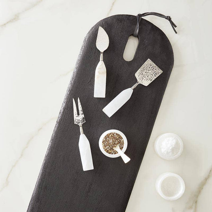 Alabaster Cheese Knives - Set of 2