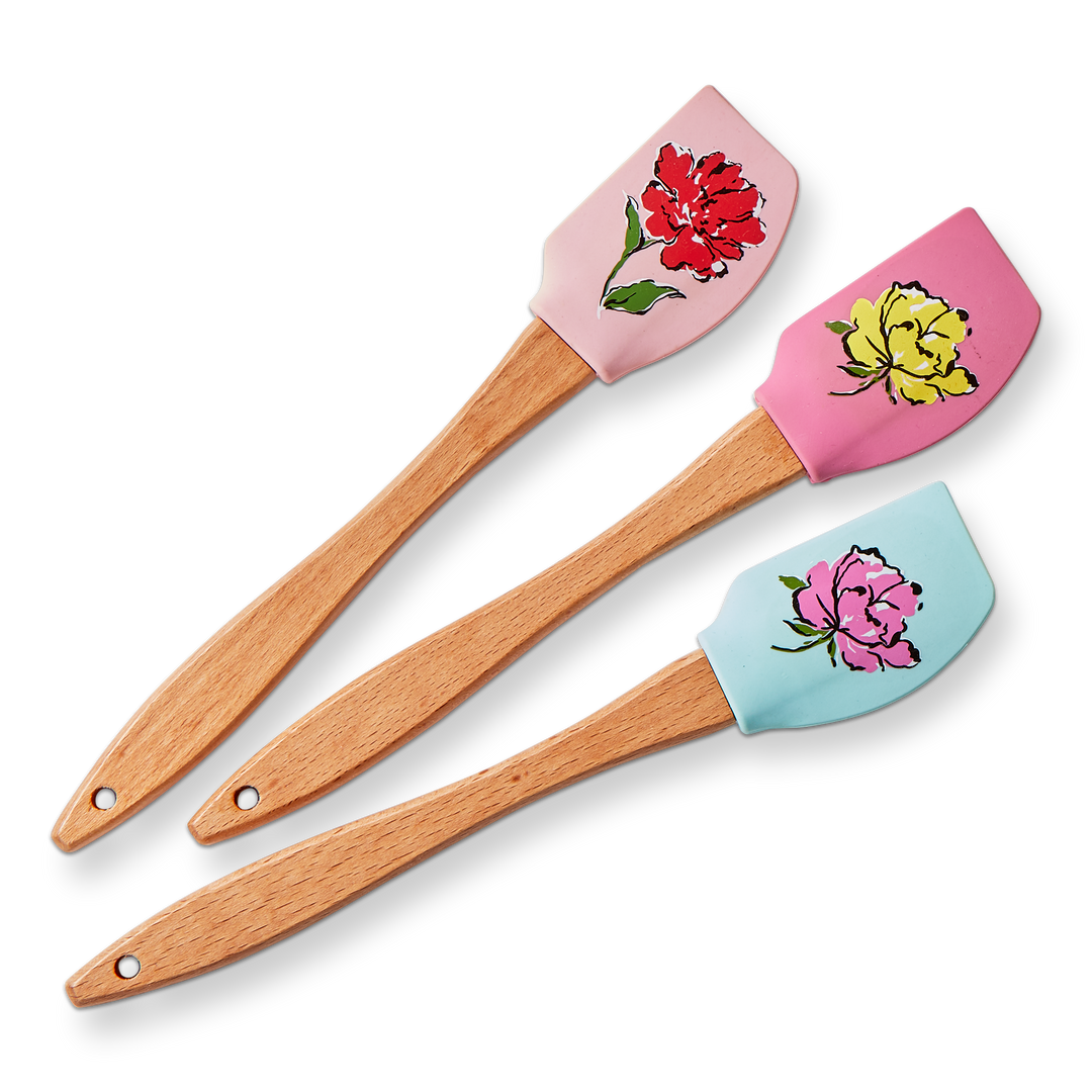 In Bloom Mini Spatula Set of 3 Multi Silicone Spring