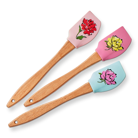 In Bloom Mini Spatula Set of 3 Multi Silicone Spring