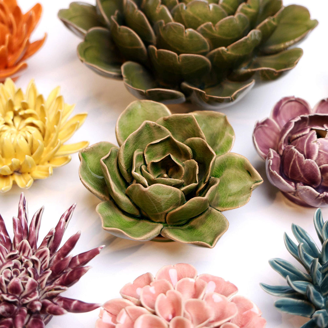 Coral 11 - Ceramic Wall Flower: Pink