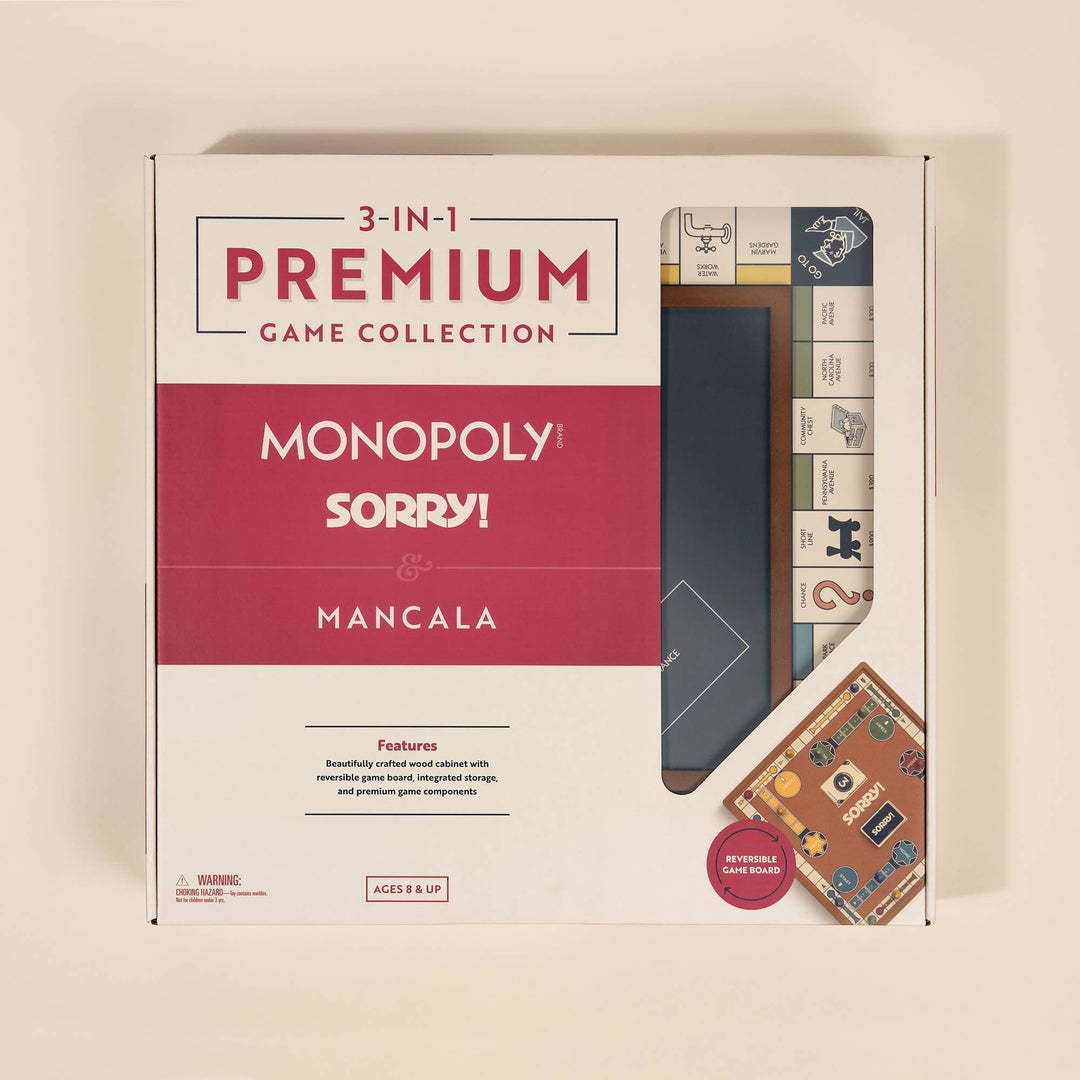 3-in-1 Game Collection: Monopoly, Sorry &amp; Mancala