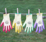 Women's Weeder Garden Gloves: Yellow / Small