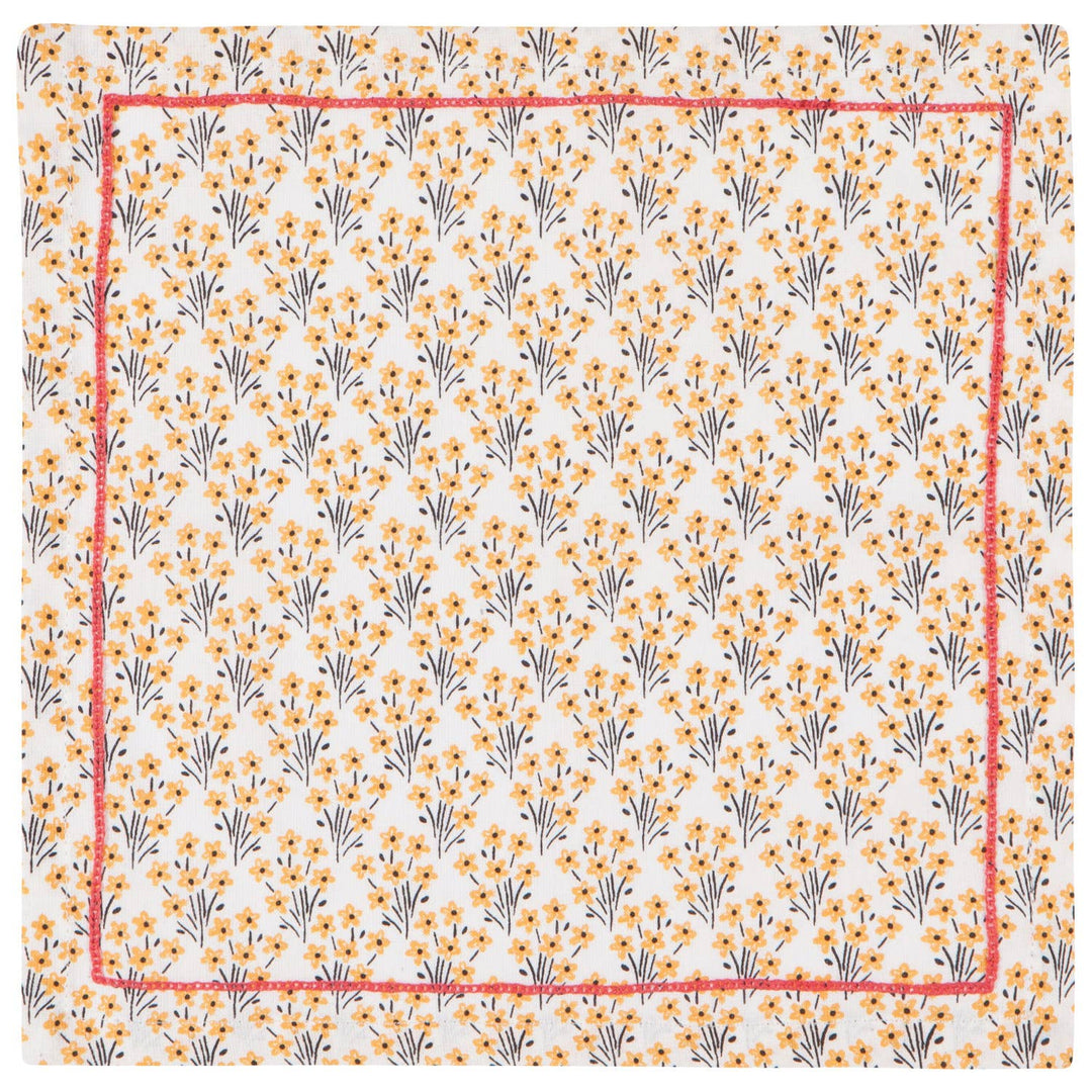 Bouquet Cocktail Napkins Set of 4: Multi-Colored