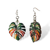 Monstera Leaf Earrings