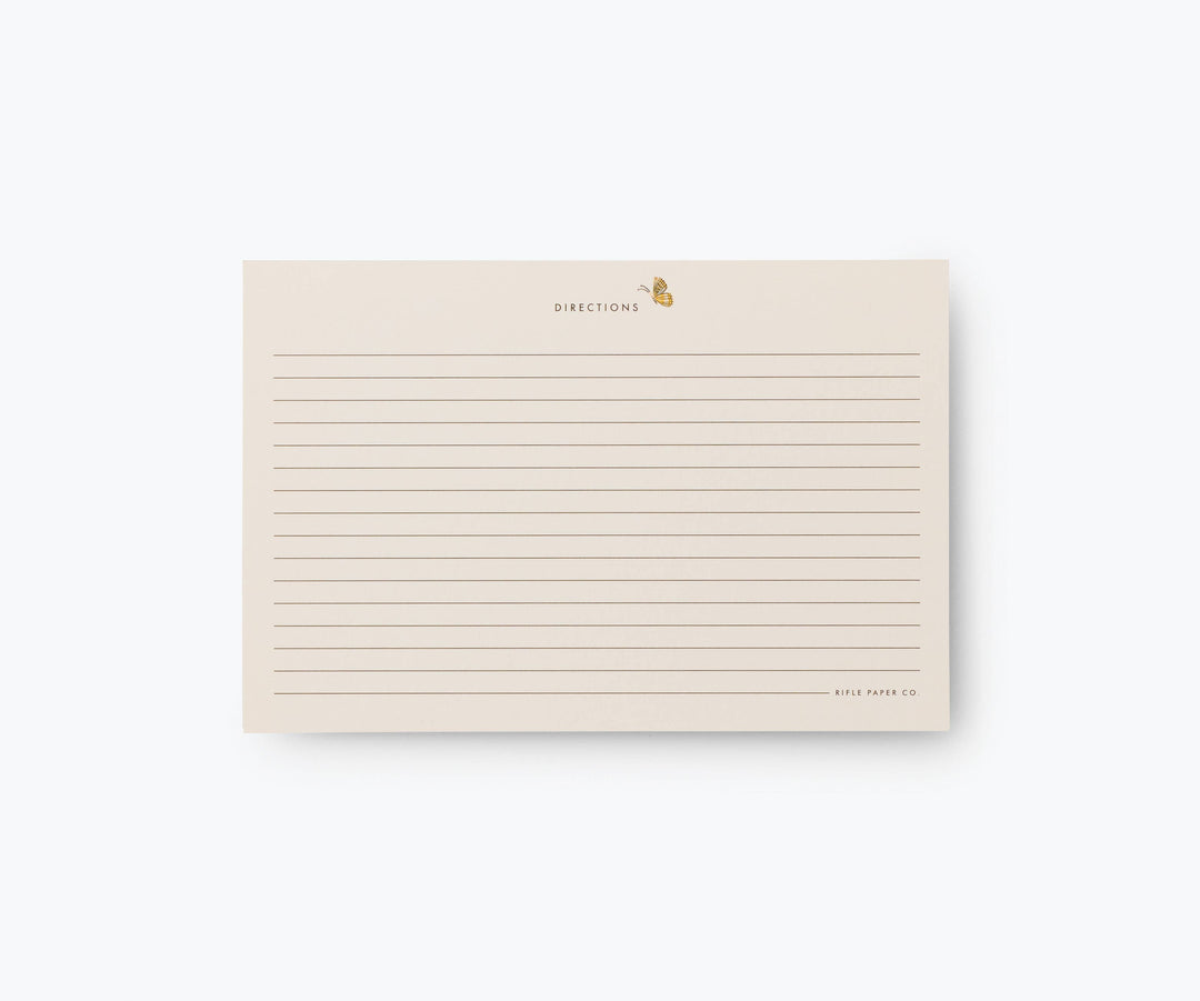 Pack of 12 Mayfair Recipe Card