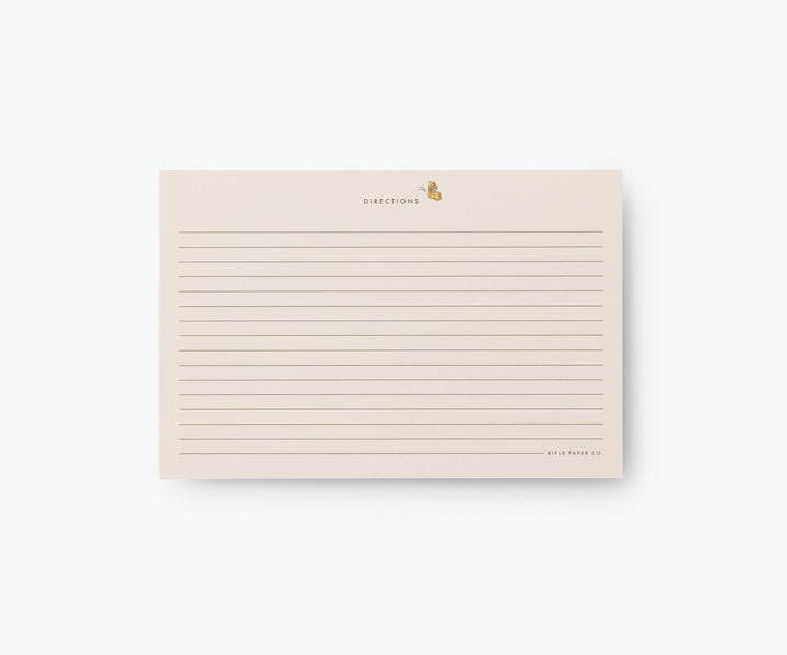Pack of 12 Mayfair Recipe Card