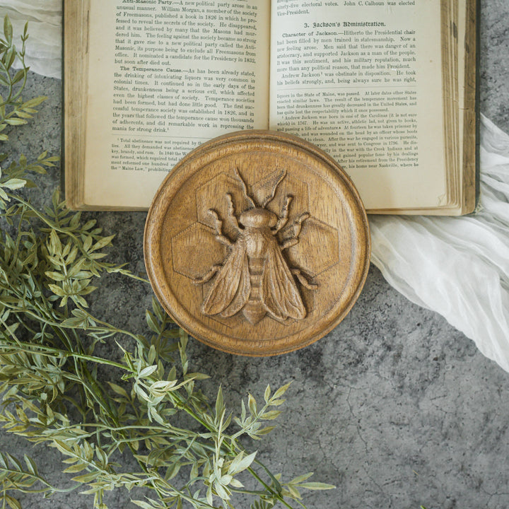 Bee Wood Wall Plaque