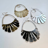 Handmade Freya Earrings: Silver / Large