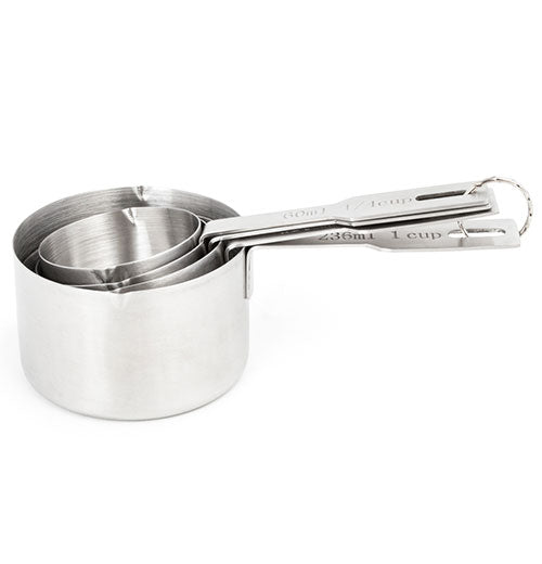 4 Piece Stainless Steel Measuring Cup Set