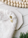 Mini Gold Sunburst Stud Earrings