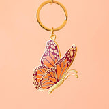 Butterfly Enamel Keychain