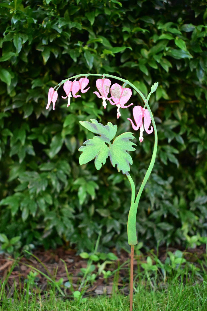 Bleeding Heart - Hand Painted Wildflower Stake