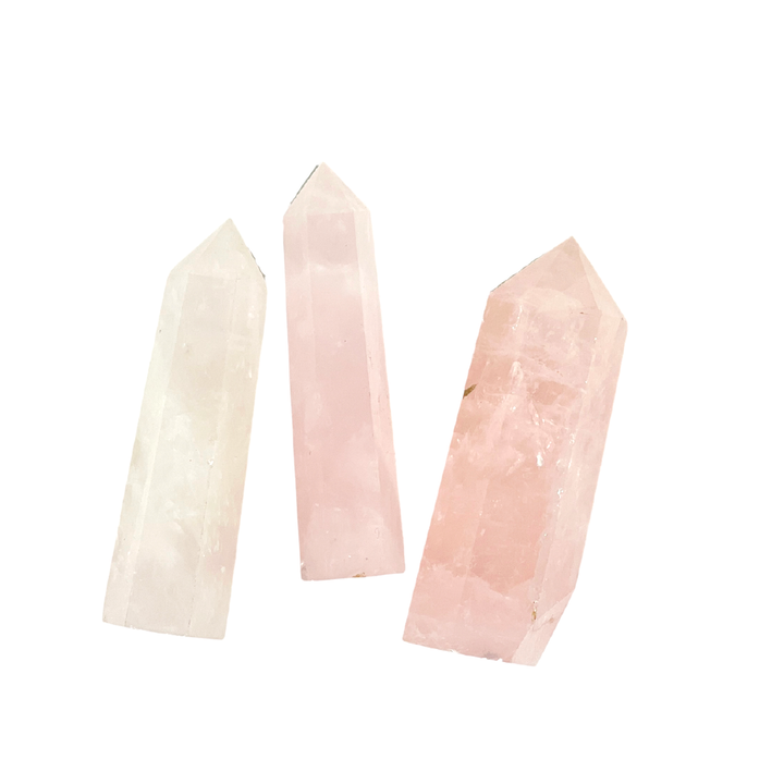 Natural Rose Quartz Crystal Point Spiritual Stone