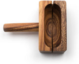 Ironwood Bagel Miter, Acacia Wood, 7" x 5.5" x 2.5"