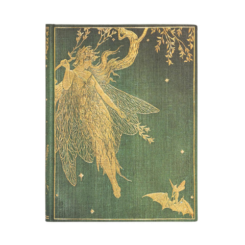 Paperblanks ~ Olive Fairy ~ Langâs Fairy Books ~ Hardcover Journal ~ Ultra ~ Unlined ~ Elastic Band Closure ~ 144 Pg ~ 120 GSM