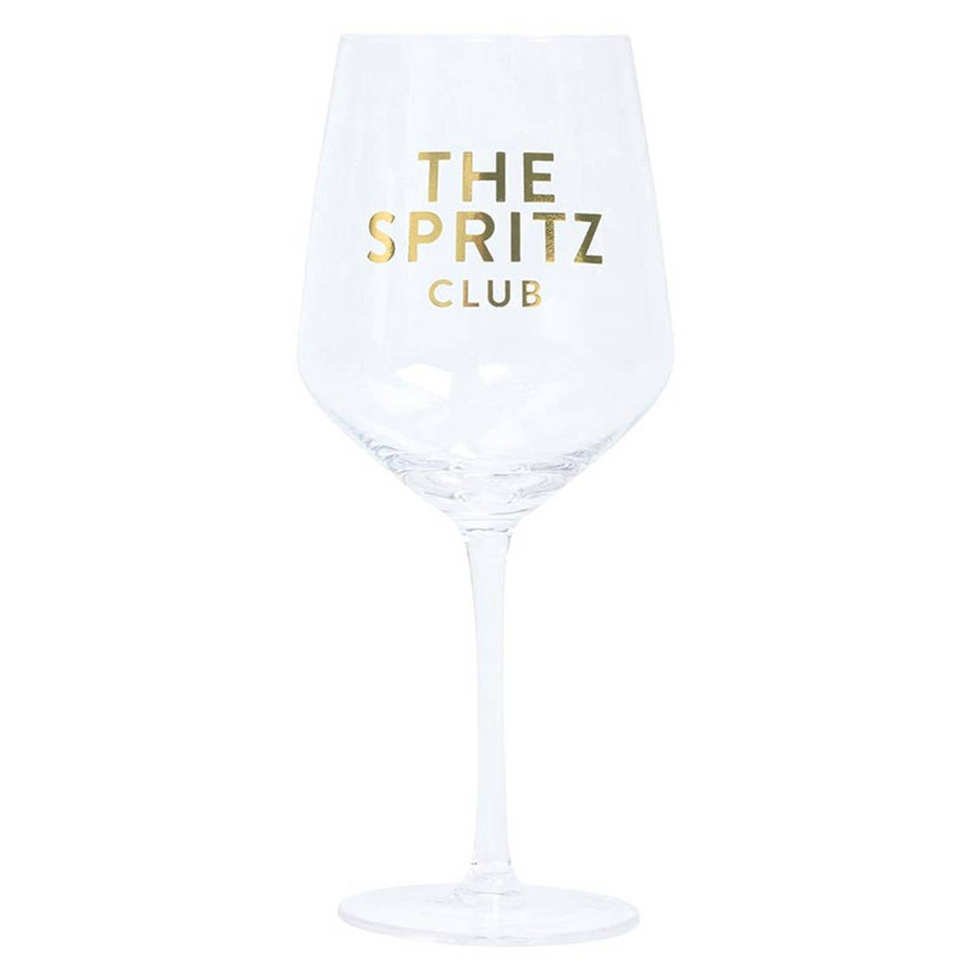 Stemless Wine Glass - The Spritz Club: Hand Wash Only / Glass