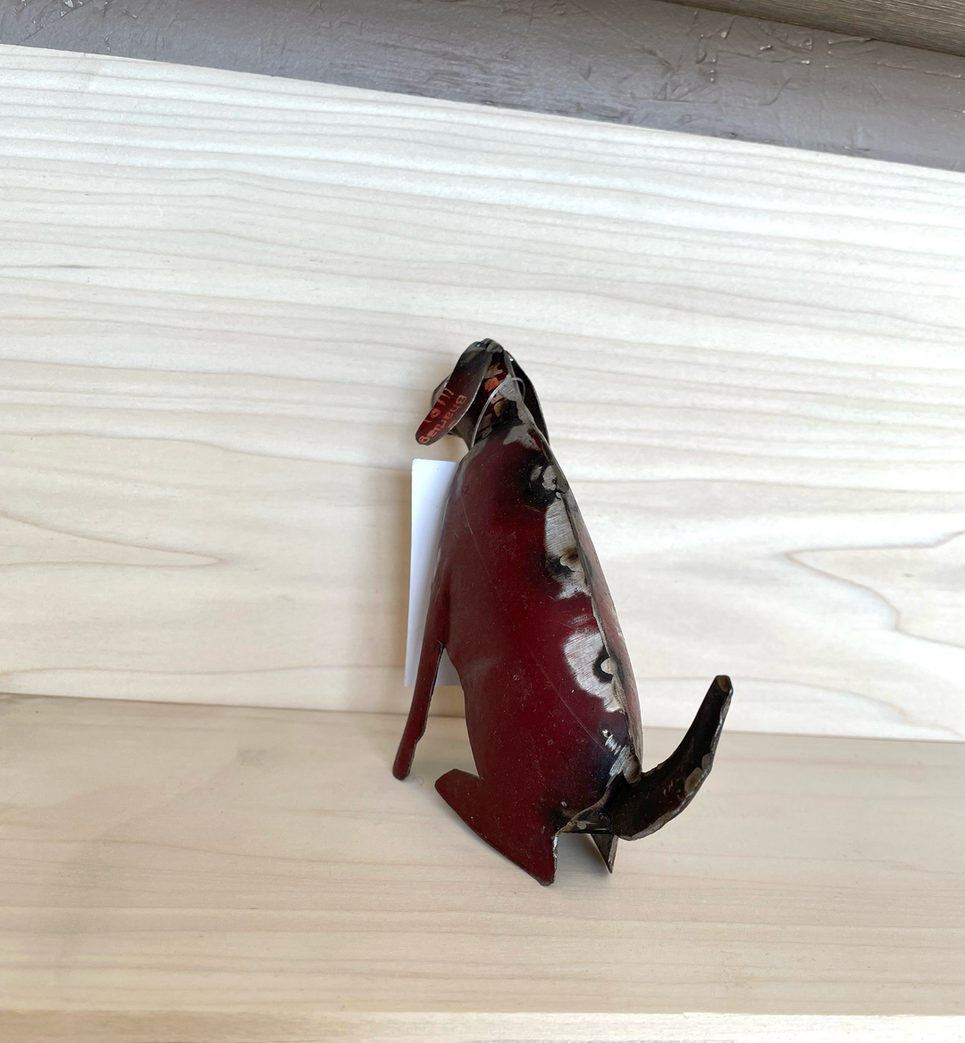 "Red Dog" Upcycled Metal Animals