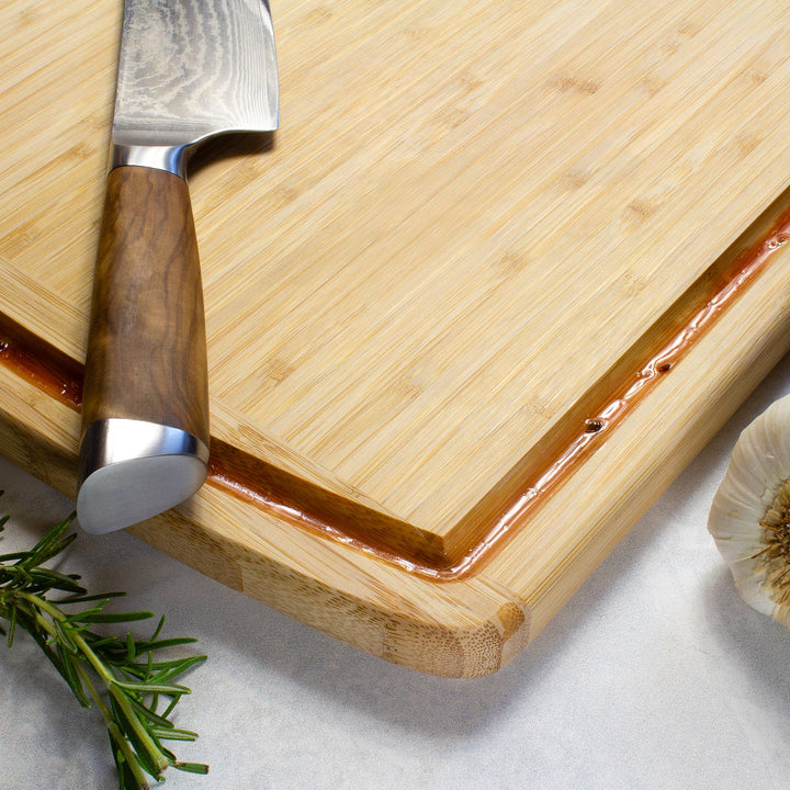 Malibu Groove Bamboo Cutting Board with Juice Groove