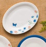 Breezy Floral Oval Platter