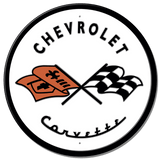 ROUND - Corvette '53 Logo Tin Sign