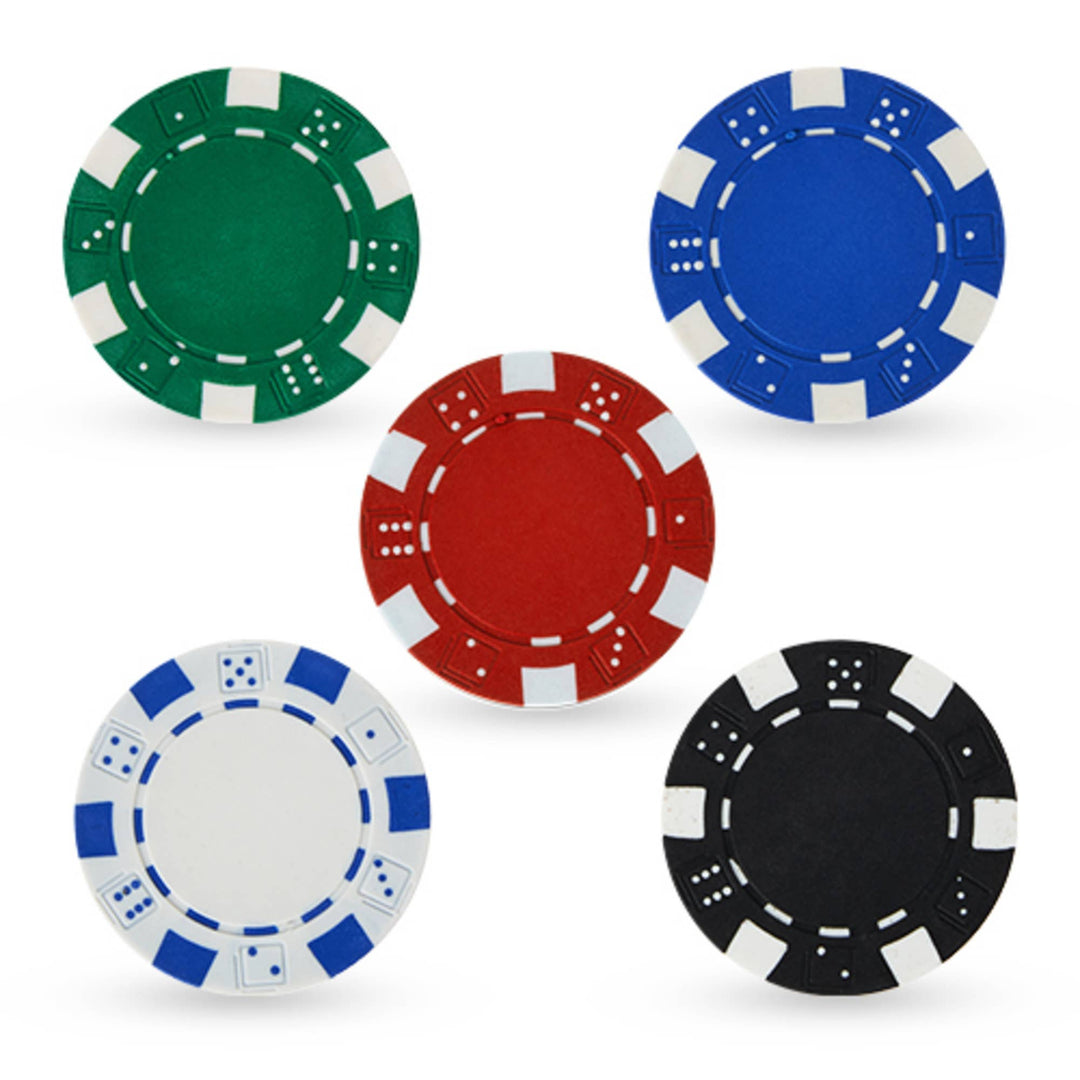 Poker Chip Set: Multicolor / Resin / Plastic