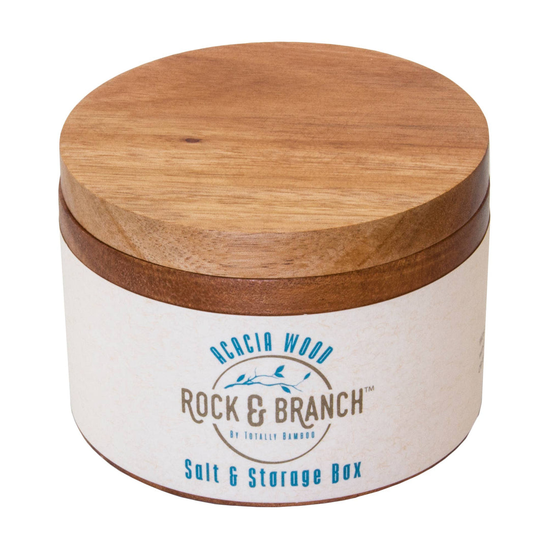 Rock &amp; Branch® Acacia Salt Cellar with Swivel Lid